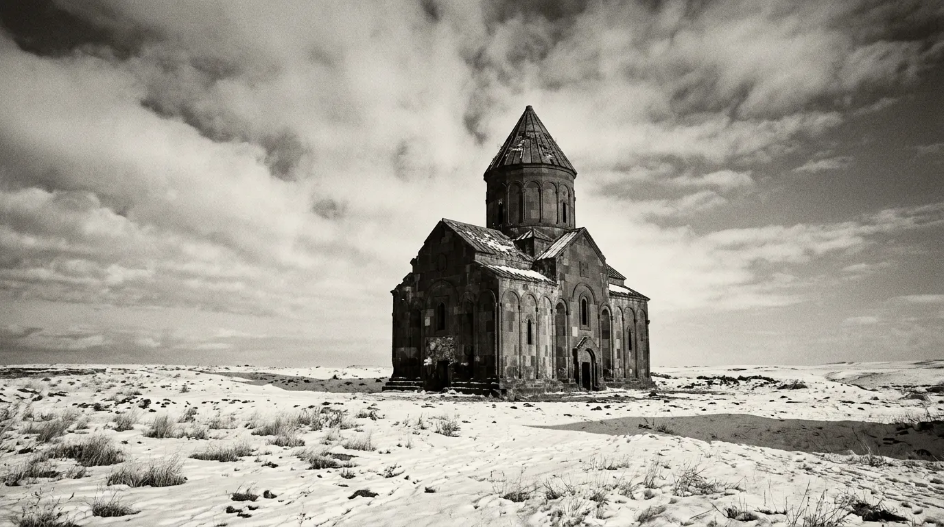 Собор Ани в январе